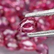 Amazing! Untreated! 4ct pear cut Ruby set!