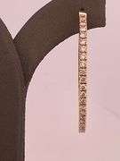 14K YELLOW GOLD FLEXIBLE HOOP EARRING WITH DIAMONDS .IT'S TIMELESS, CLASSIC, FASHIONABLE, LIGHTWEIGH