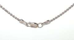 Vintage heart flower diamond dangle pendant on chain necklace in white gold