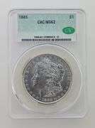 1885 Morgan Silver Dollar, CAC MS62