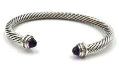 David Yurman 5mm amethyst cuff bangle