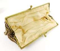 Antique Glass Beaded Evening Bag