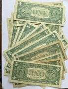 20 Circulated 1957 B $1 Silver Certificates