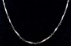 Fancy Link Necklace in Sterling Silver