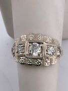 CERTIFIED 14K ROSE GOLD ANTIQUE DIAMOND RING