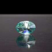 Sparkling Huge 6.95 Ct Sparkling Deep Mint Green Lab Simulated Diamond Solitaire