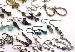 Group lot of Vintage 925 sterling silver earrings