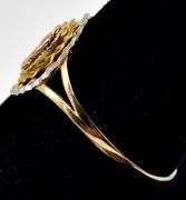 Vermeil Virgin Mary Ring in Sterling Silver