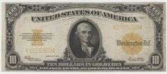 Colorful 1922 Series Large Size $10 Gold Certificate