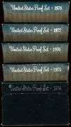 5 Different US Proof Sets in Original Packaging: 1974-78