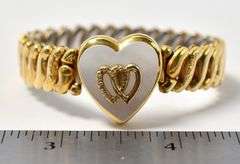 Mother of Pearl Sweetheart bracelet in Costume Jewelry