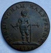 1793 Birmingham Half Penny Token