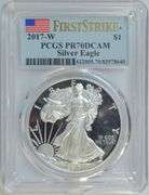 Flawless 2017-W PCGS PR70DCAM FIRST STRIKE $1 Silver Eagle