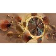 Silent Wall Clock with 3D Ginkgo Leaf Design