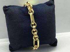 14K Yellow Gold Vintage Cuban Link Bracelet