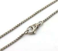 David Yurman box chain necklace in 925 sterling silver