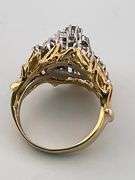 CERTIFIED 14K YELLOW AND WHITE GOLD DIAMOND RING
