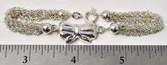 Bow Designed Bracelet in Sterling Silver