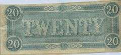 $20 Unc 1864 Series CSA Note.