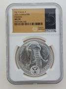 2021 South Africa, 5 Rand 1 OZ. Silver - NGC MS70