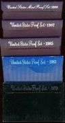 5 Different US Proof Sets in Original Packaging: 1979-1990