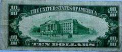 $10 Only Small Size 1928 US Gold Certificate