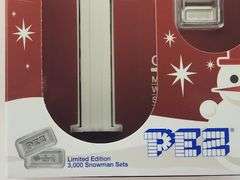 PAMP Suisse PEZ Snowman Dispenser With (6) 5 Gram .9999 Silver Wafer Bars