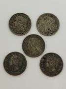 "Lot Of 5" Canadian 5 Cent Coins, See Description
