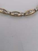 CERTIFIED 14K GOLD AND DIAMOND BRACELET