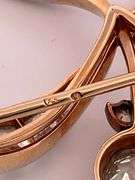 CERTIFIED UNIQUE ANTIQUE FK LADIES DIAMOND BROOCH