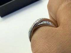 14K White Gold Round Brilliant Cut Diamond Ring