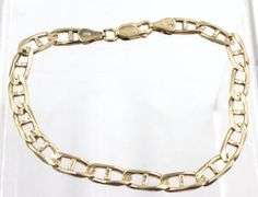 14kt Yellow gold Marine link bracelet
