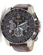 Seiko sportura chronograph stainless steel watch