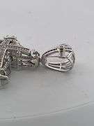 CERTIFIED BRAND NEW 14K WHITE GOLD DIAMOND CROSS CHARM / PENDANT