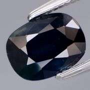 Real 1.50ct HEATED ONLY midnight blue Sapphire