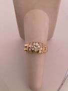 CERTIFIED BRAND NEW 14K YELLOW GOLD DIAMOND ENGAGEMENT RING