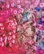 Kamran Khavarani  “Rhapsody in Pink & Blue” AP Giclee on Canvas