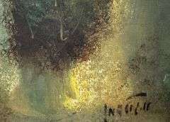 Collectible oil on canvas by Albert Goldman (1922-2011)