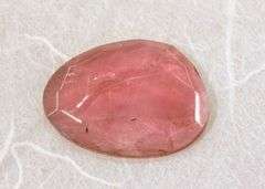 Perky Natural Pink Tourmaline Rose Cut Cabochon