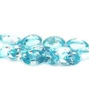 Top baby blue! Vibrant 8.42ct Cambodian Zircon set!