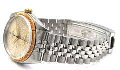 Rolex Zephyr 34mm Dial Engine Turned Bezel Oyster Perpetual Jubilee Band