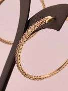 14K YELLOW GOLD FLEXIBLE HOOP EARRING WITH DIAMONDS .IT'S TIMELESS, CLASSIC, FASHIONABLE, LIGHTWEIGH