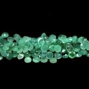 Round cut! 5.75ct 138pc REAL Zambain Emerald set!