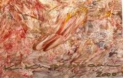 Original Oil on Paper "Abstract Series" by Kamran Khavarani