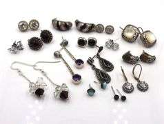 Group lot of Vintage 925 sterling silver earrings