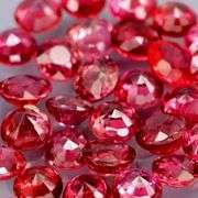 Untreated!!! Rose red!!! 2.97ct set of natural Sapphires!