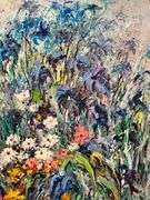 Beautiful Impressionist Garden Painting