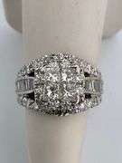 CERTIFIED 14K WHITE GOLD DIAMOND RING