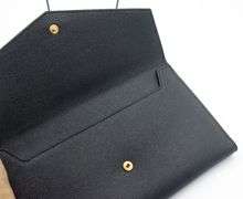 YSL Uptown Large Monogram Leather Wallet