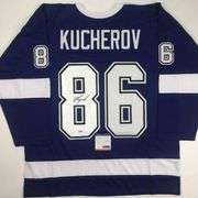 Signed Nikita Kucherov Tampa Bay Hockey Jersey